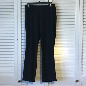 Lands' End Black Elastic Waist Pants
